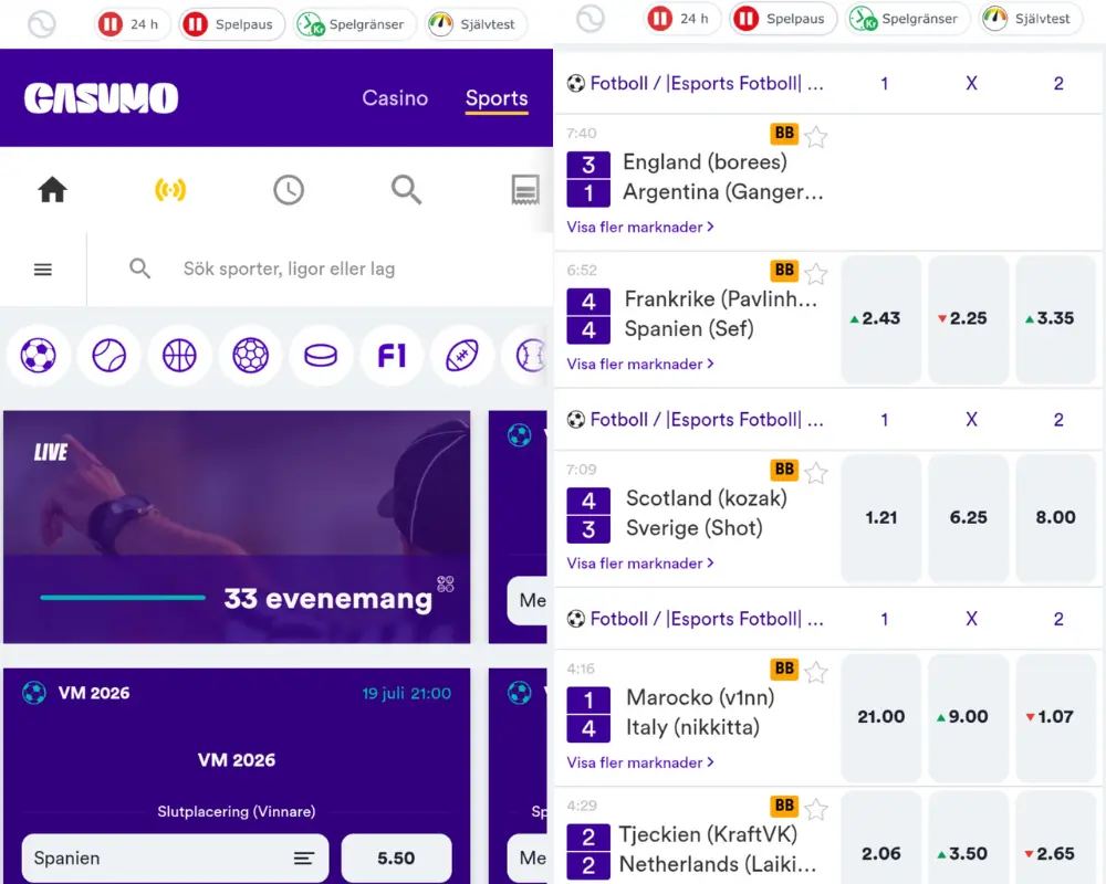 Casumos sportsbook