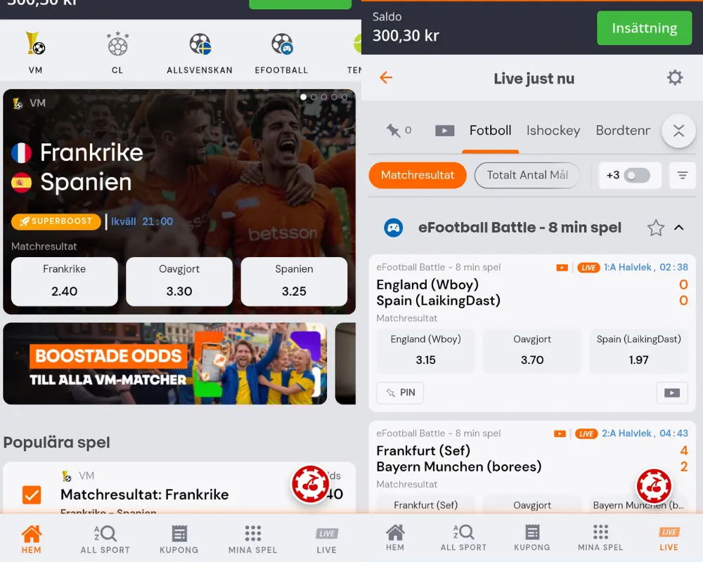 Betssons sportsbook