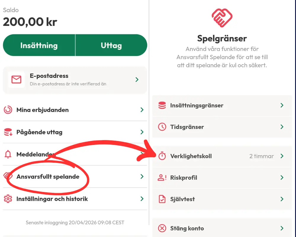Vart du hittar ansvarsfullt spelande hos Casinostugan.