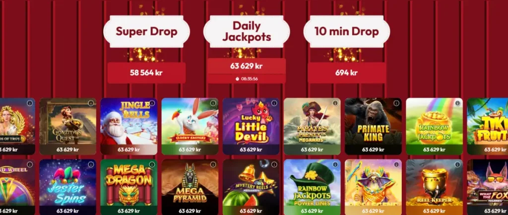Stugchansen och andra jackpottar hos Casinostugan