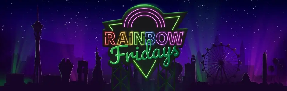 Rainbow Fridays delar ut vinster varje fredag hos Mr Vegas