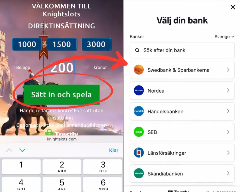 Vår första registrering hos Knightslots (2023).