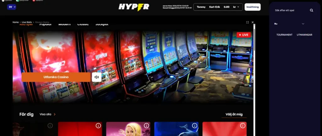 Awagers spel hos Hyper Casino
