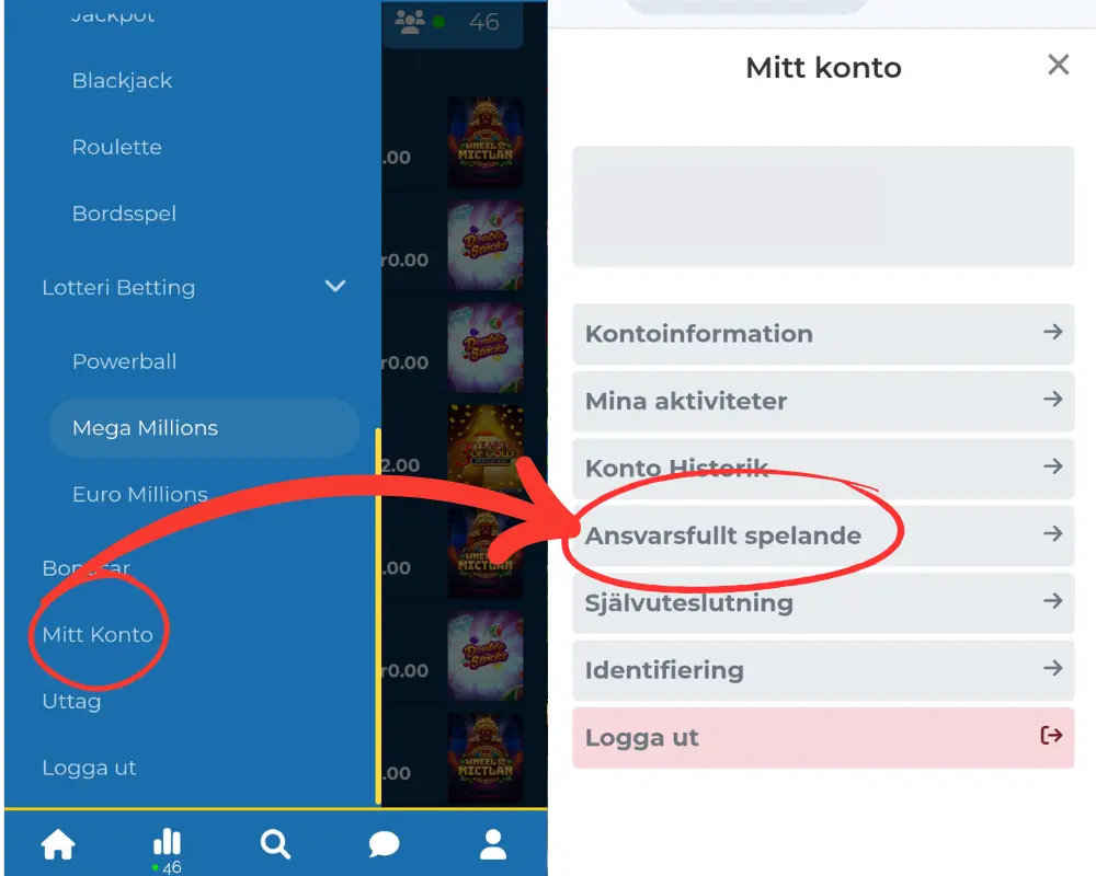 Vart du hittar ansvarsfullt spelande hos Pronto Casino.