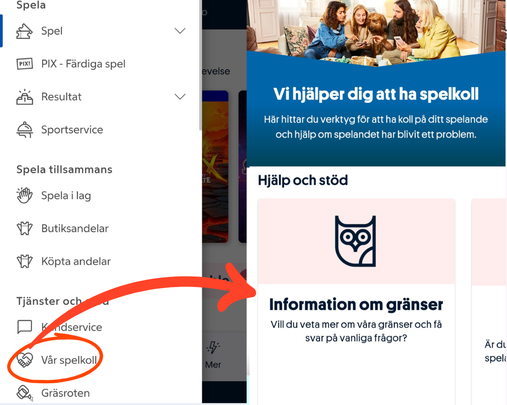 Ansvarsfullt spelande hos Svenska Spel.