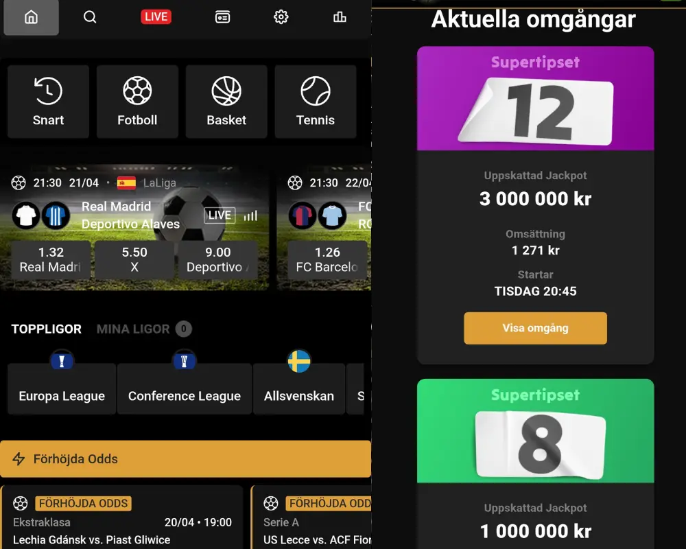 Videoslots sportsbook