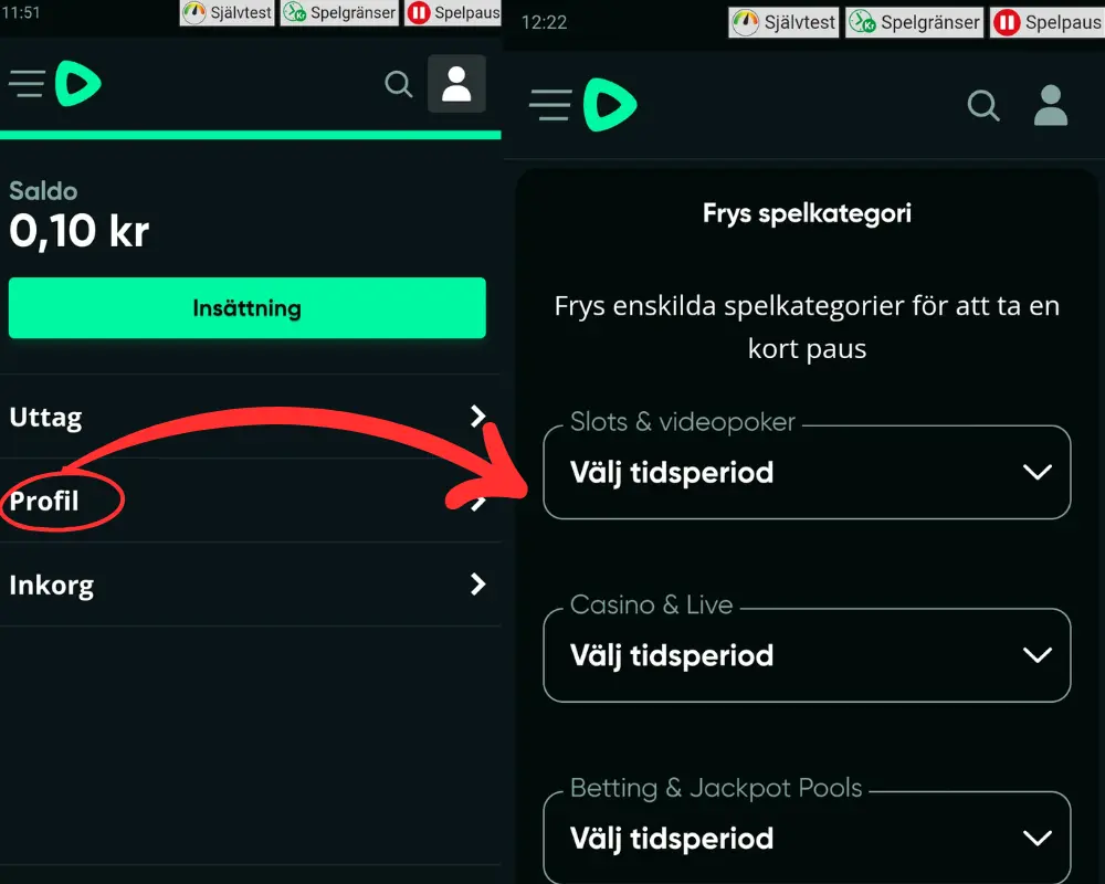 Verktyg för ansvarsfullt spelande hos SpeedyBet.
