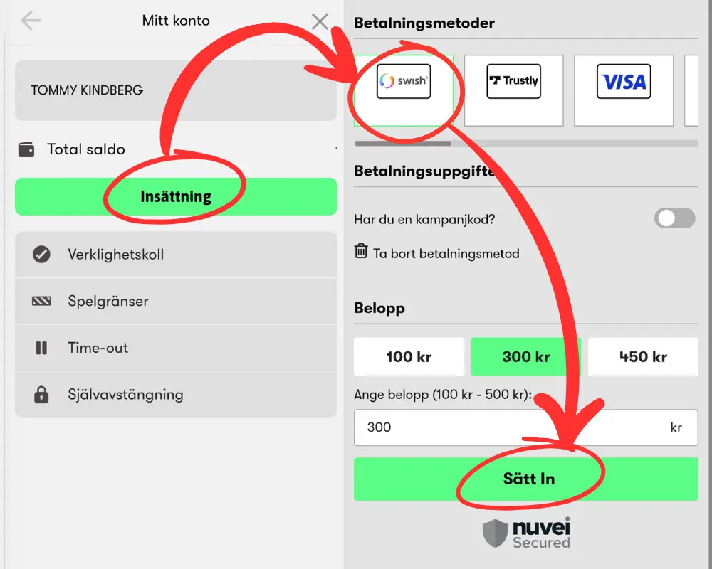 En insättning hos 10bet från 2026.