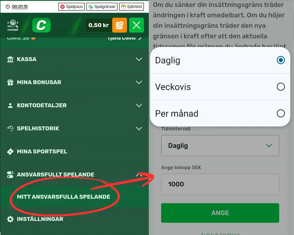 Ansvarsfullt spelande hos Campobet