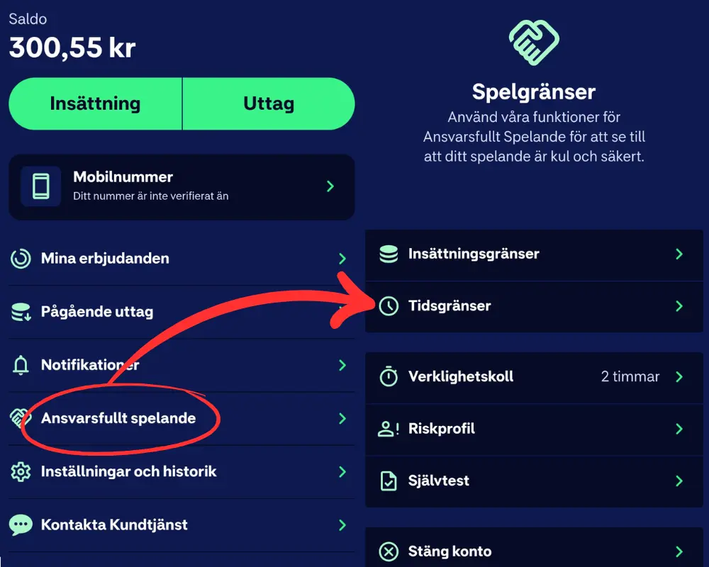 Ansvarsfullt spelande hos Hajper