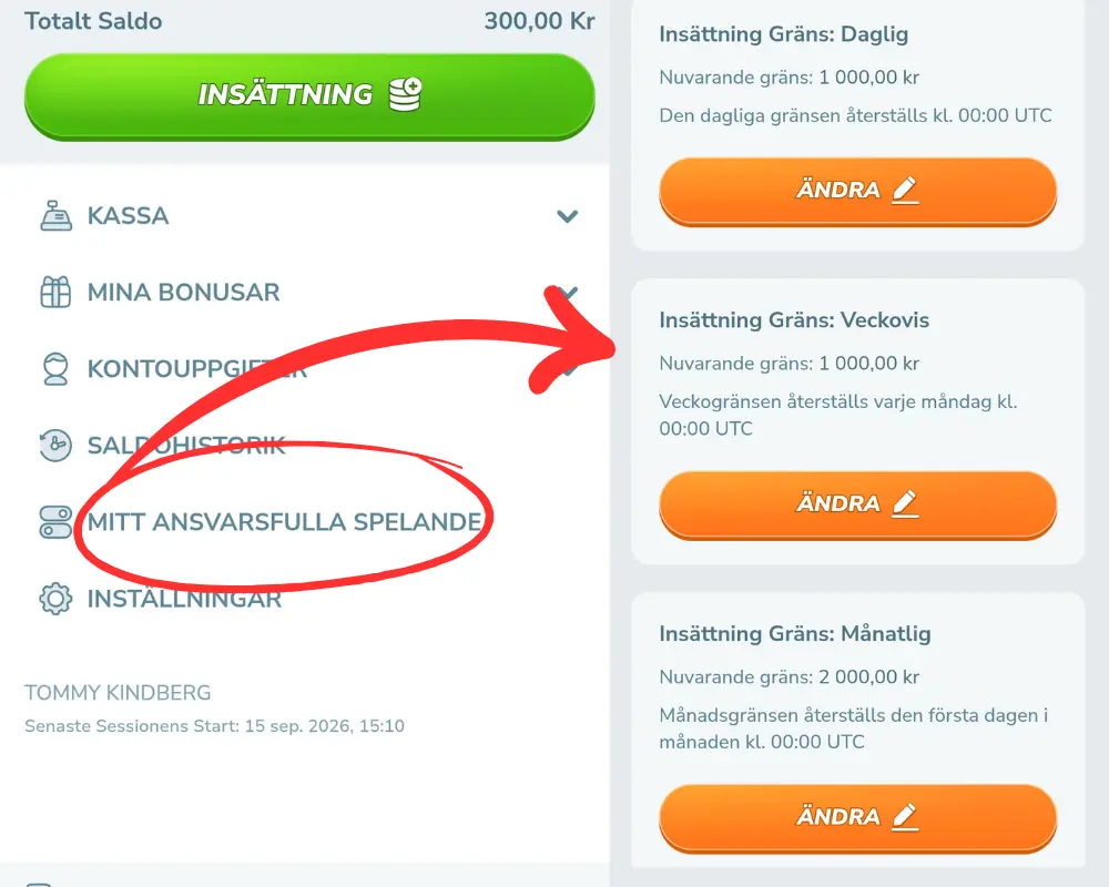 Insättningsgränser hos YoYo Casino