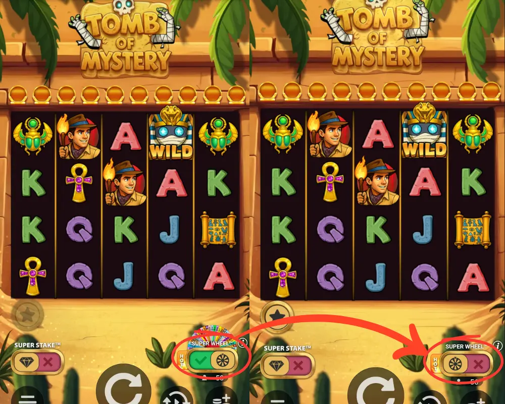 Hur du aktiverar eller stänger av Super Wheel.