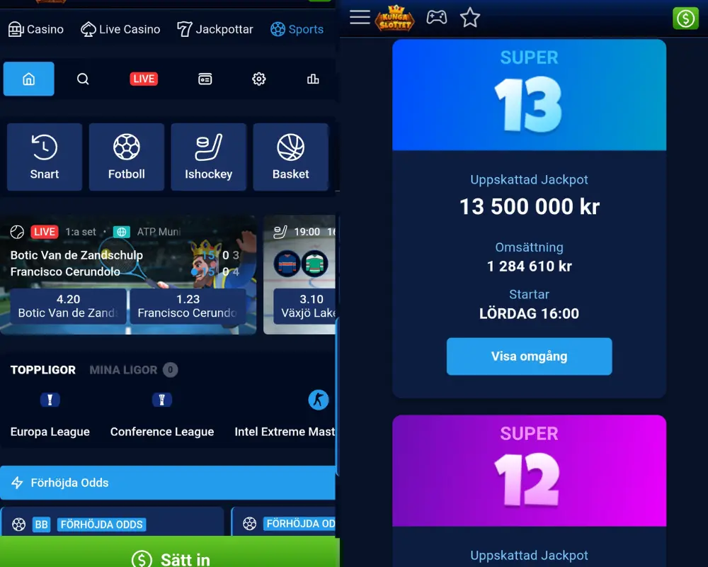 Kungaslottets sportsbook