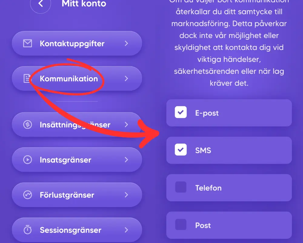 Reklamutskick från Pop Casino