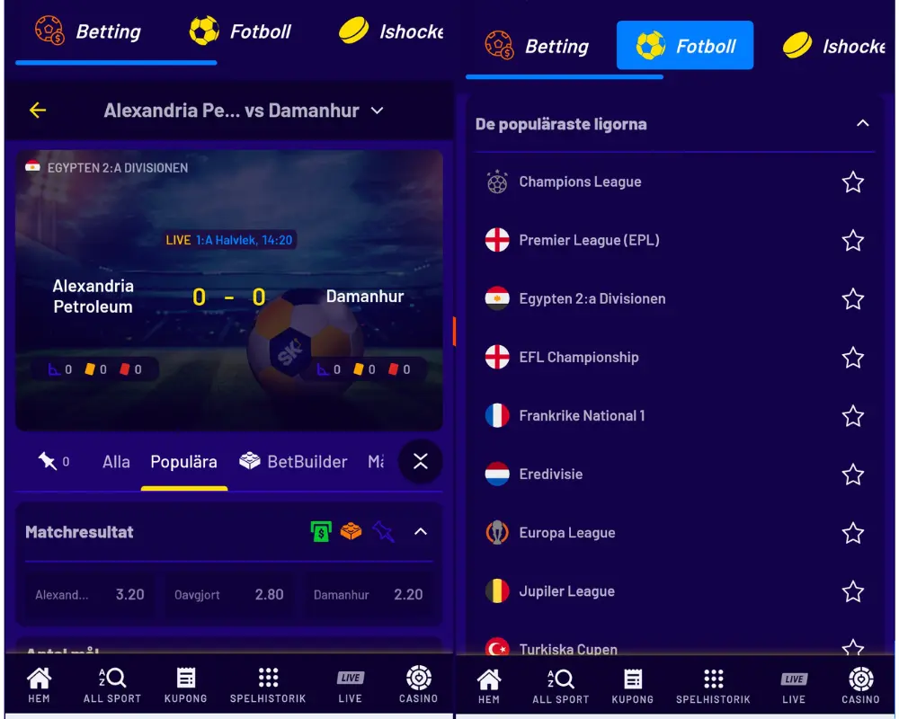 Spelklubbens sportsbook