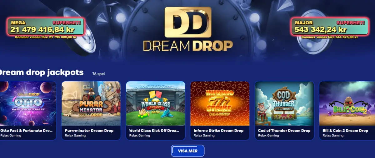 Otto Casinos Dream Drop Jackpot