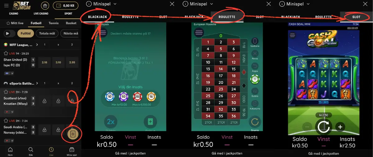 BetMGMs minispel