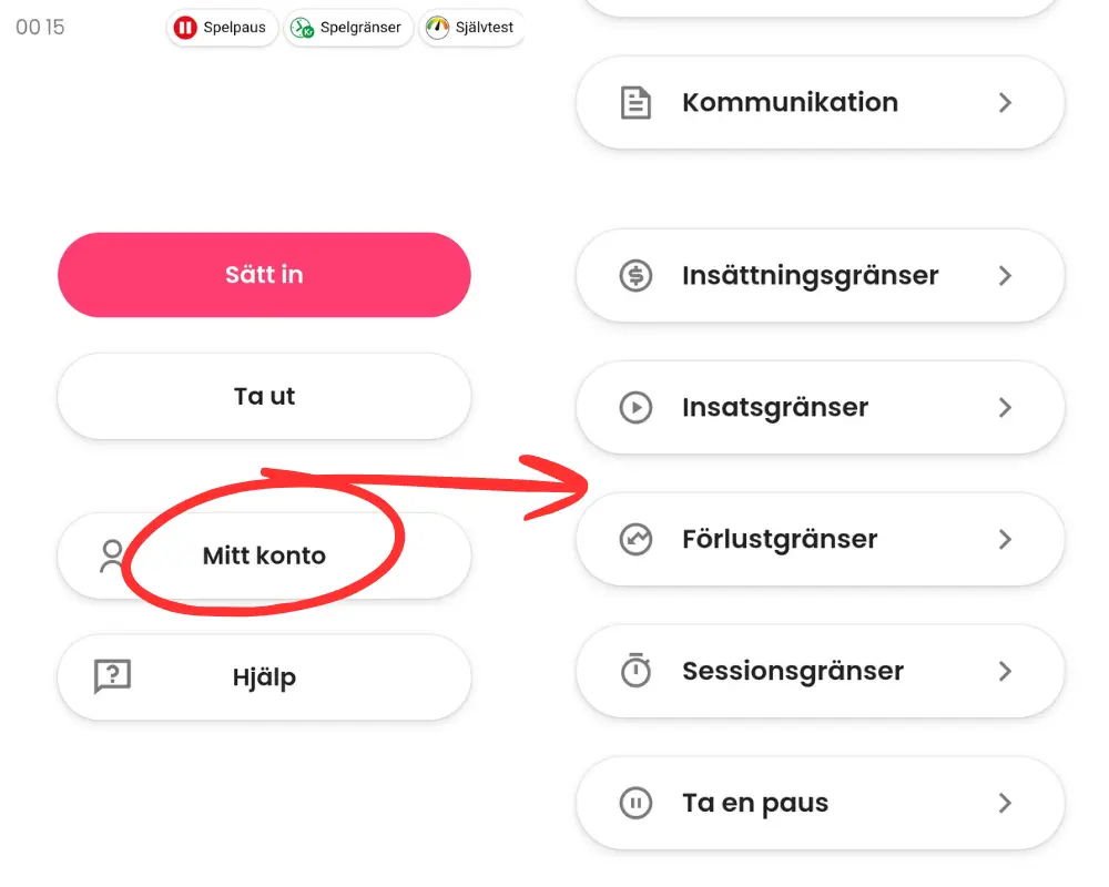 Verktyg för ansvarsfullt spelande hos Jubla