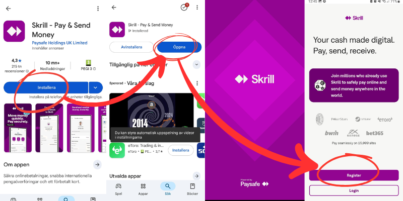 Hur man laddar ner Skrill