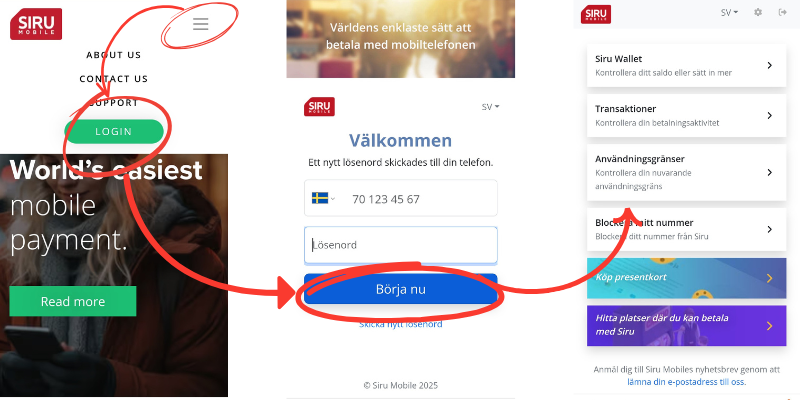 Hur man skapar ett Siru Mobile konto