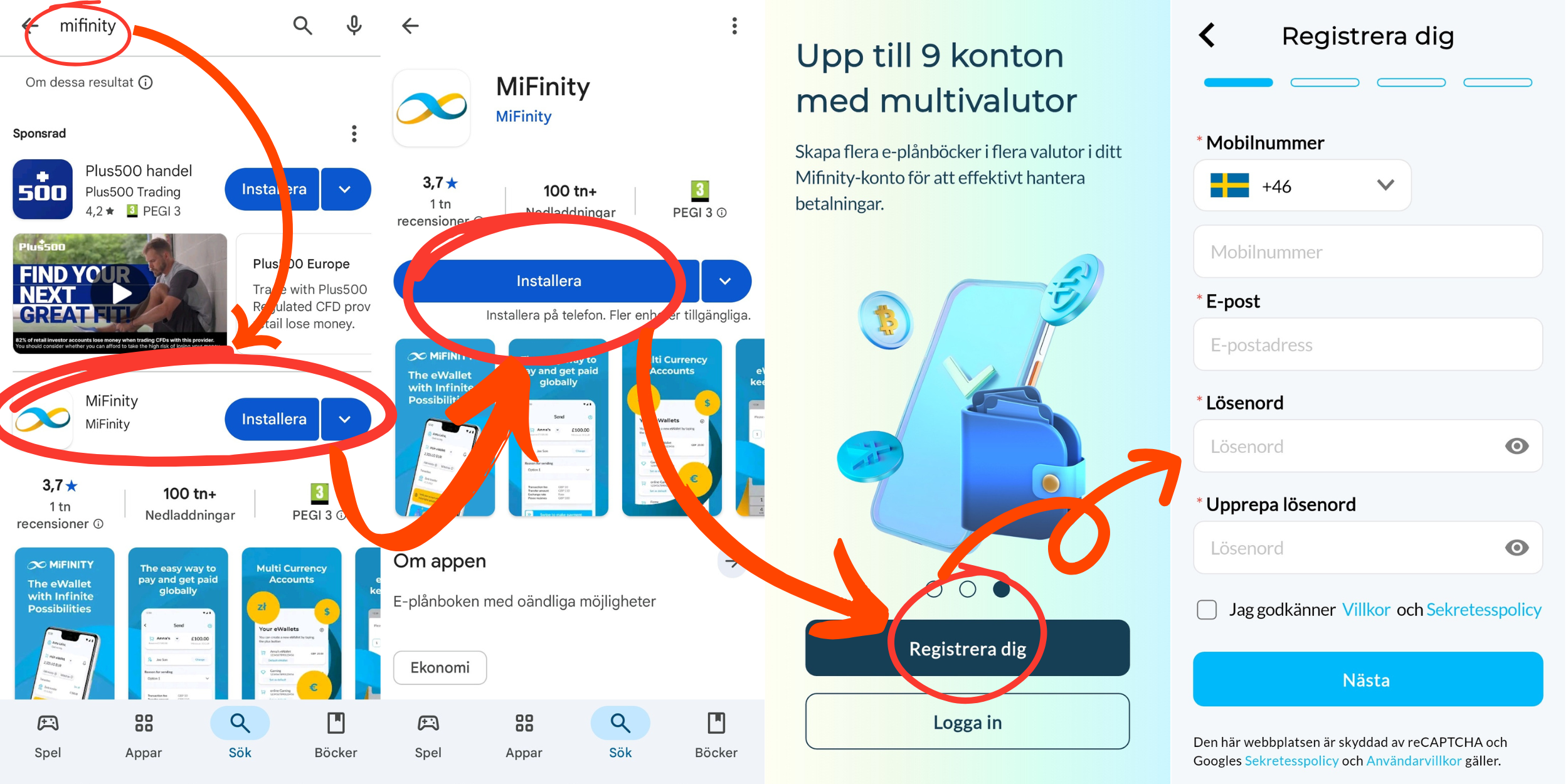 Hur man laddar ner MiFinity appen