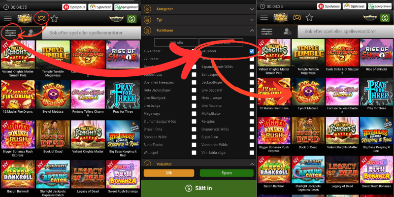 Hur man hittar klassiska slots hos Videoslots
