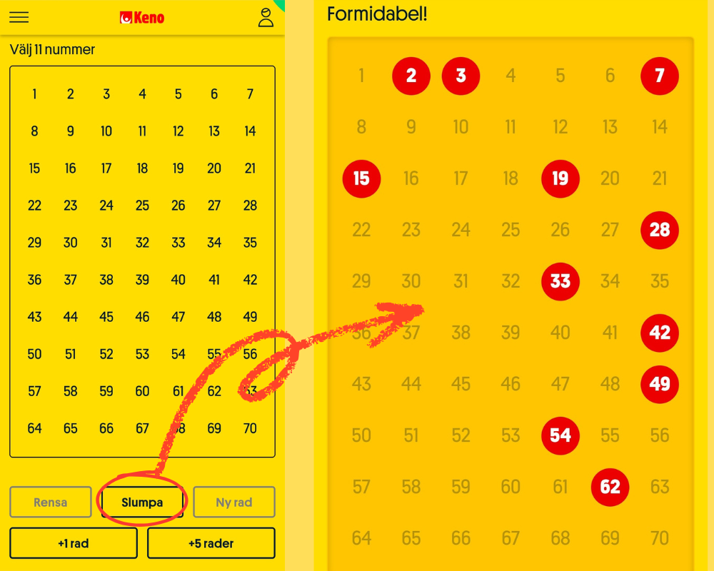Keno: hur man väljer nummer