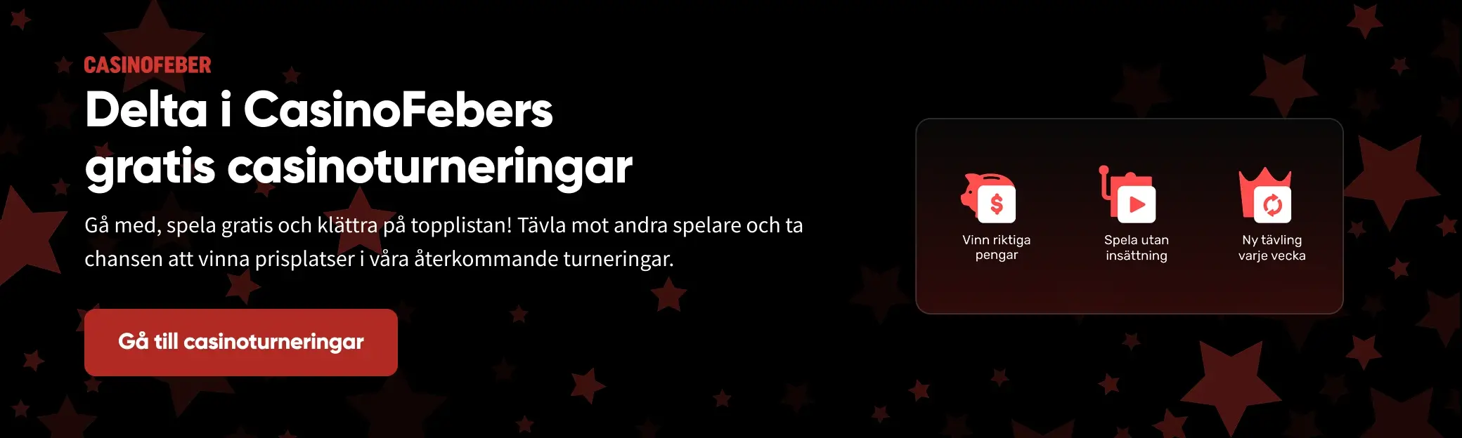 Casinofeber gratis slots turneringar