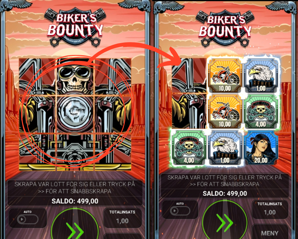 Hur man spelar digitala skraplottslots