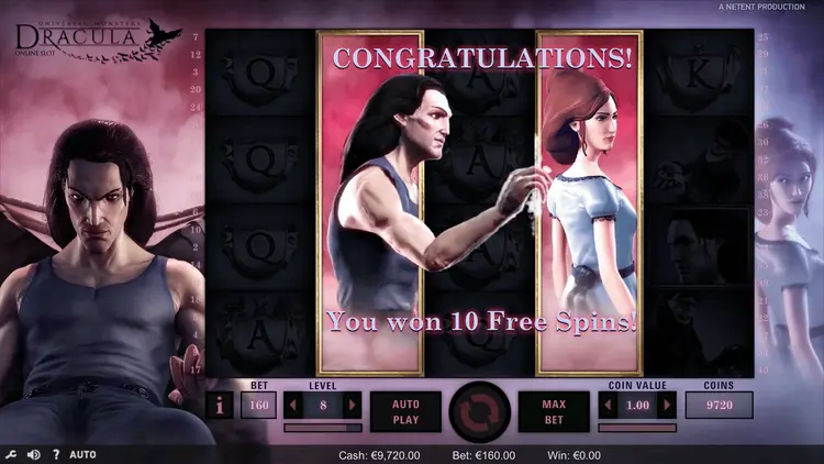 Free spins och Bat Feature i NetEnts Dracula