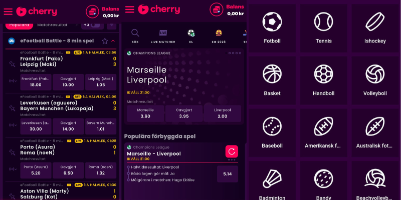 Cherry.coms sportsbook