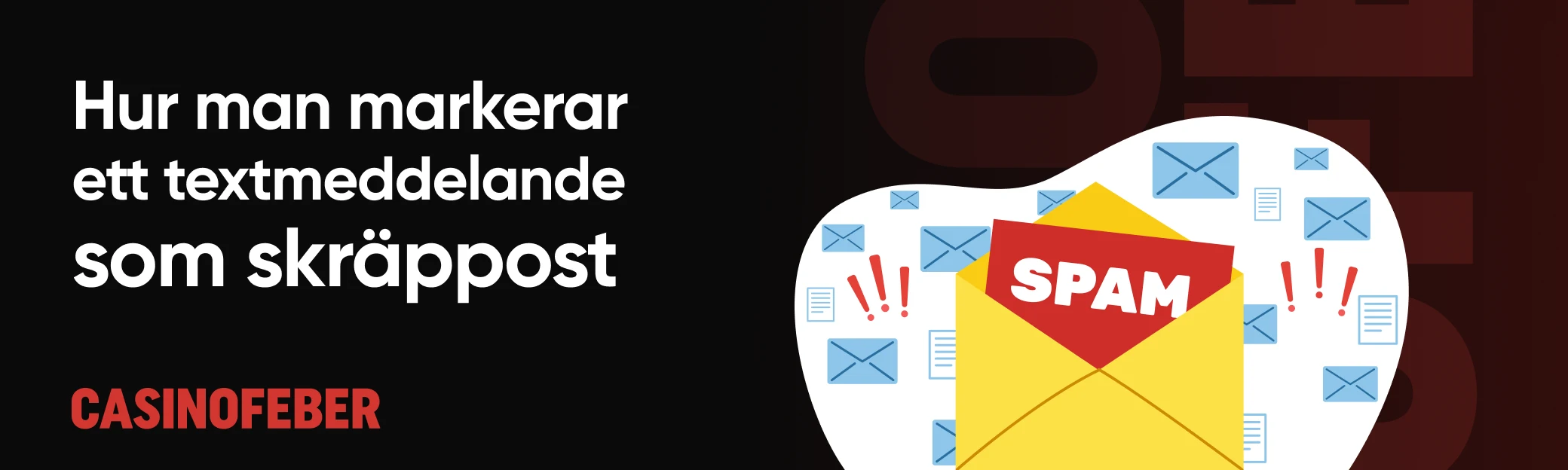 Markera SMS casino spam som skräppost