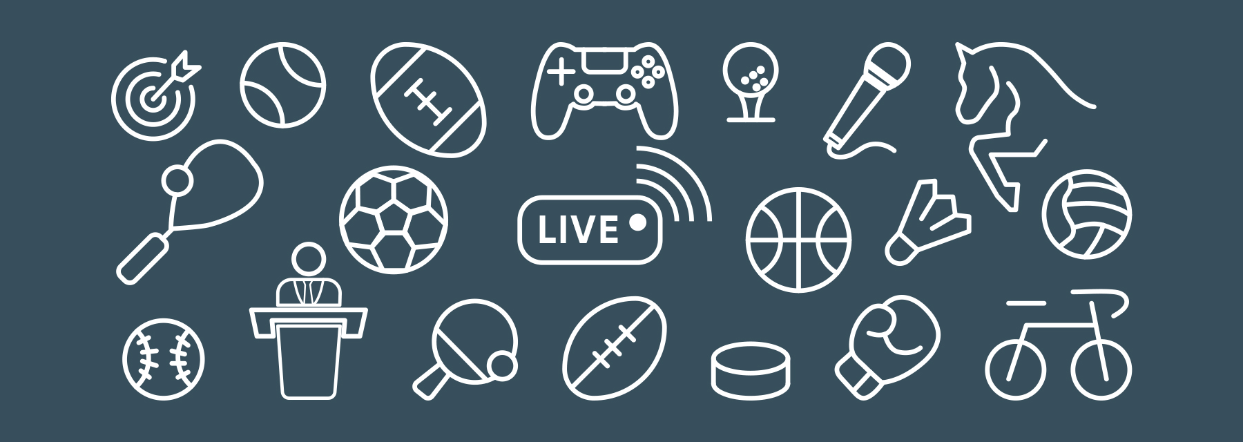 Alla sporter man kan spela på