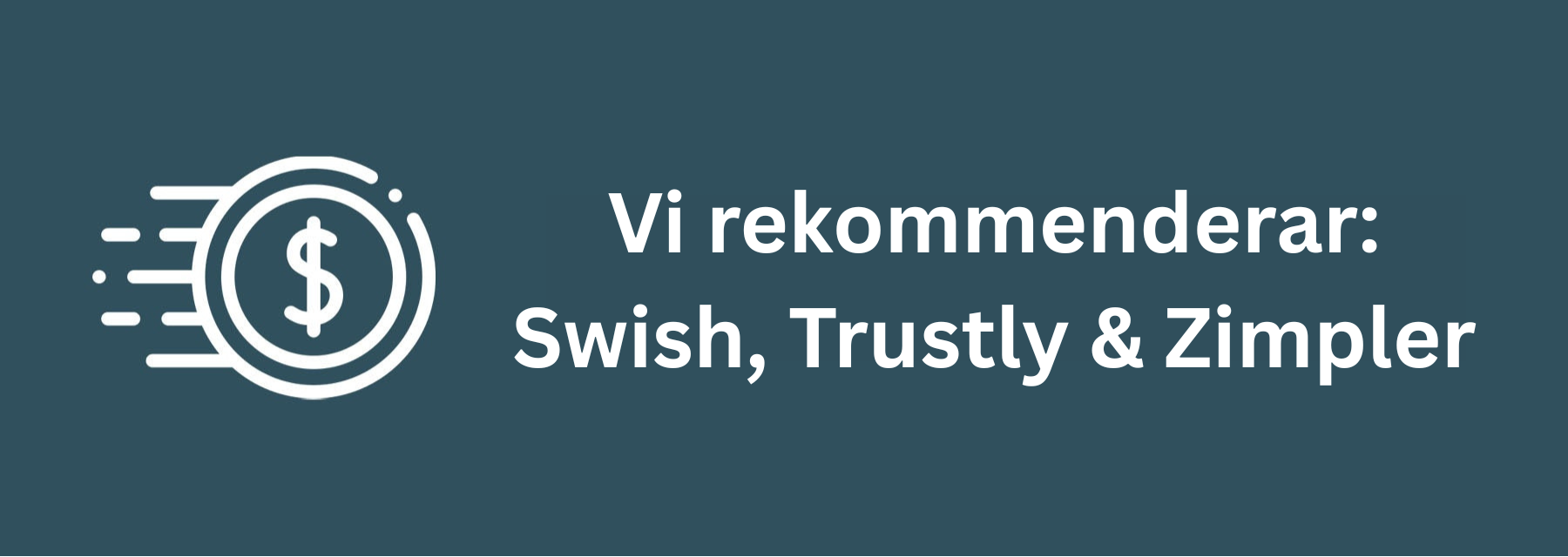 Våra rekommenderade betalningsmetoder