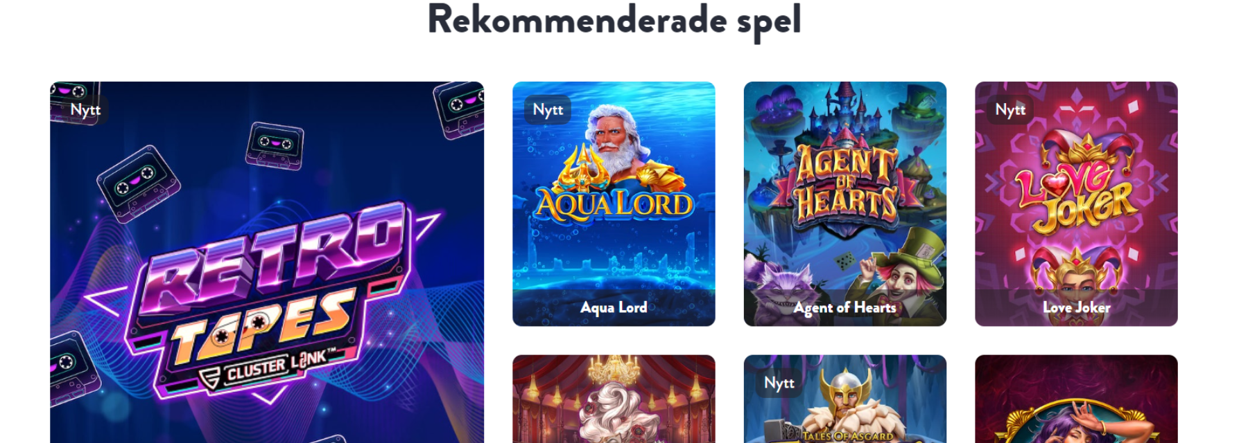 Dunder casino spelutbud