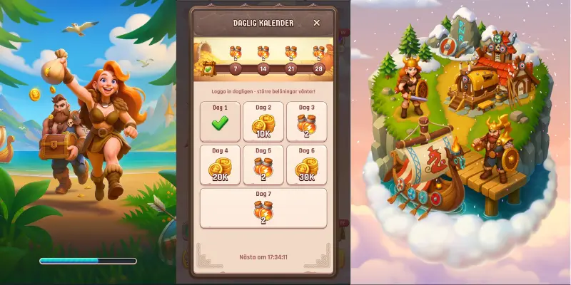 Bygg din vikingastad hos Lodur Casino