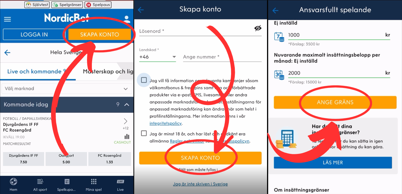 Nordicbet casino registrering