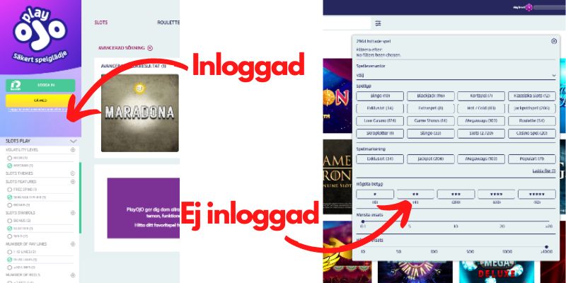 Snabbare casino spelutbud