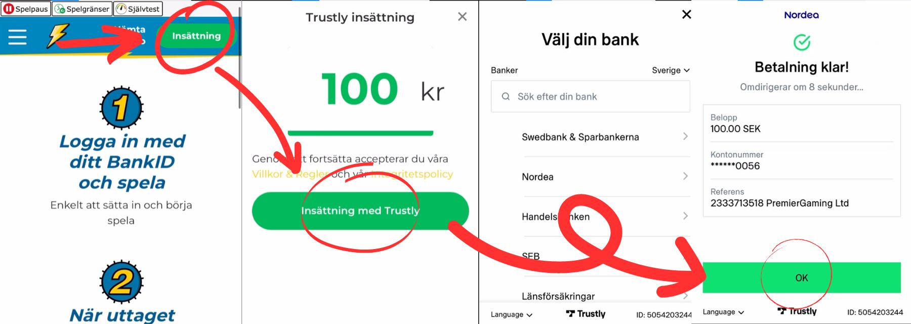 Pronto Casino registrering