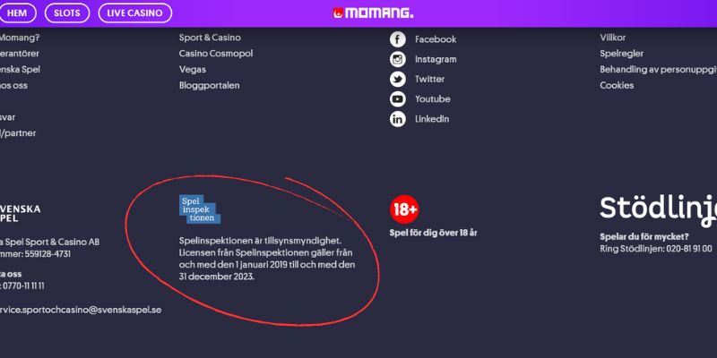 Hur man ser om casinot har svensk licens