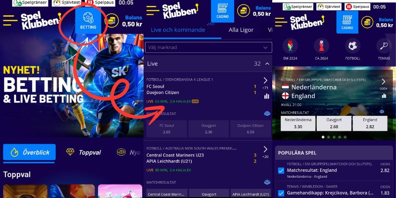 Spelklubbens sportsbook