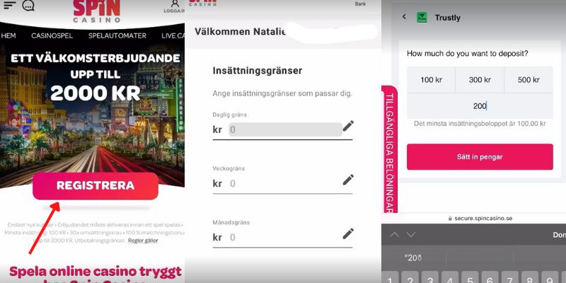 Spincasino registrering