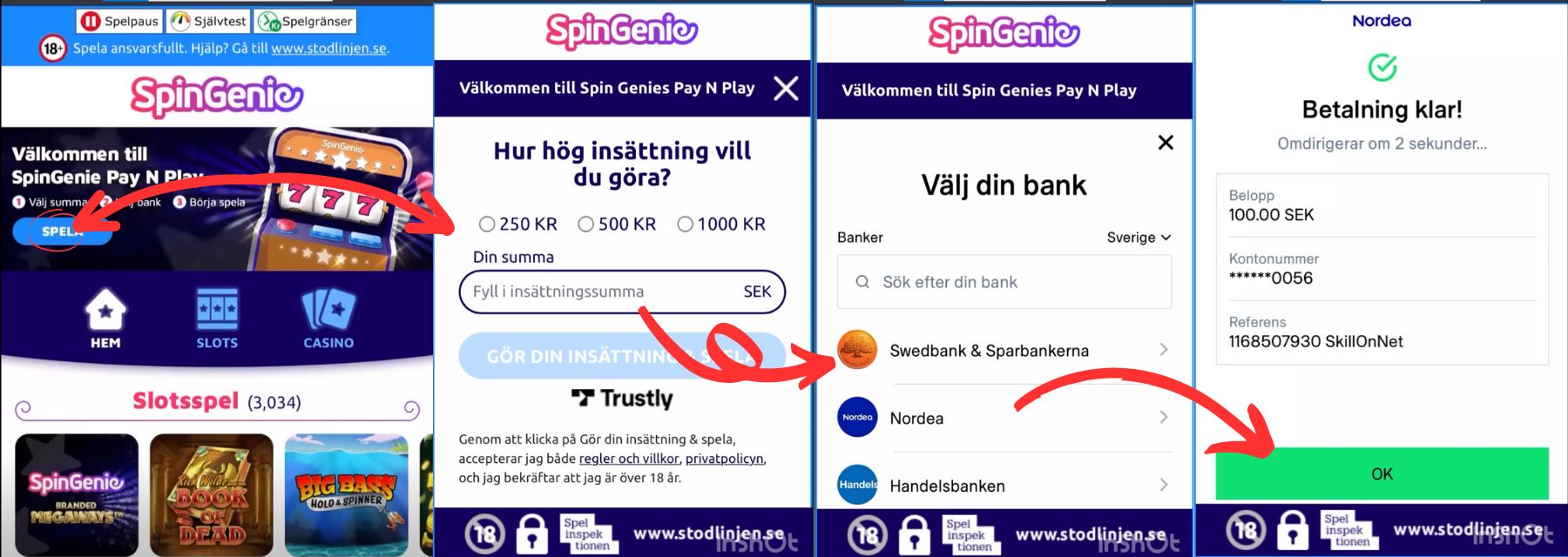 SpinGenie registrering