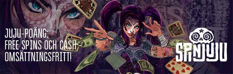 Spinjujus lojalitetspoäng: byt mot omsättningsfria freespins & pengar