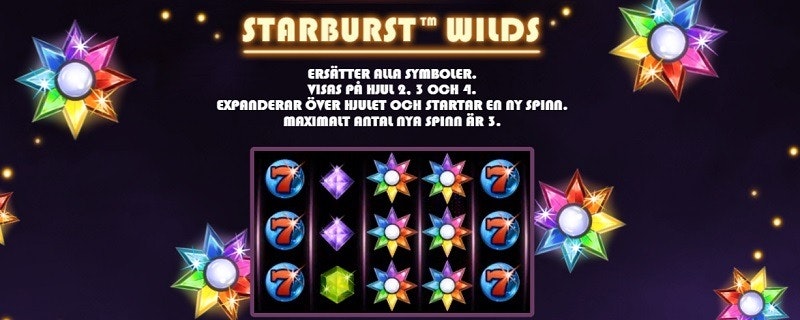 Wilds och Re-spins i Starburst