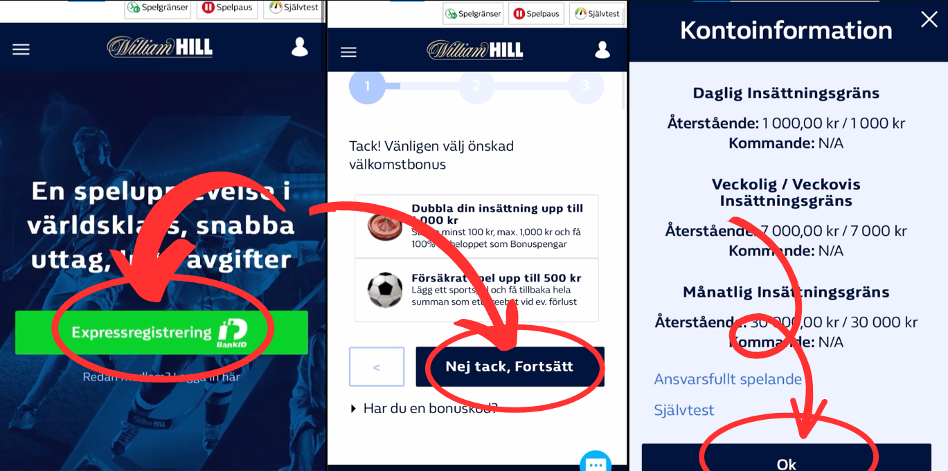 Hur man registrerar sig hos William Hill