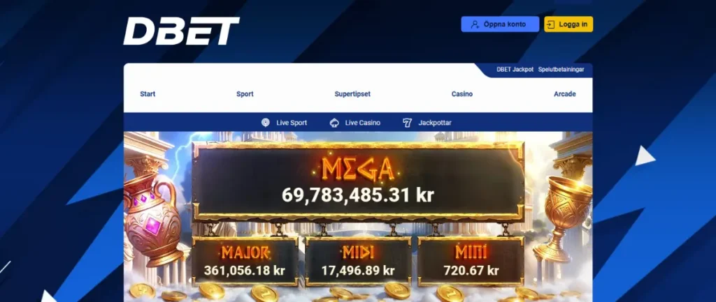 Jackpotcasinot hos DBet