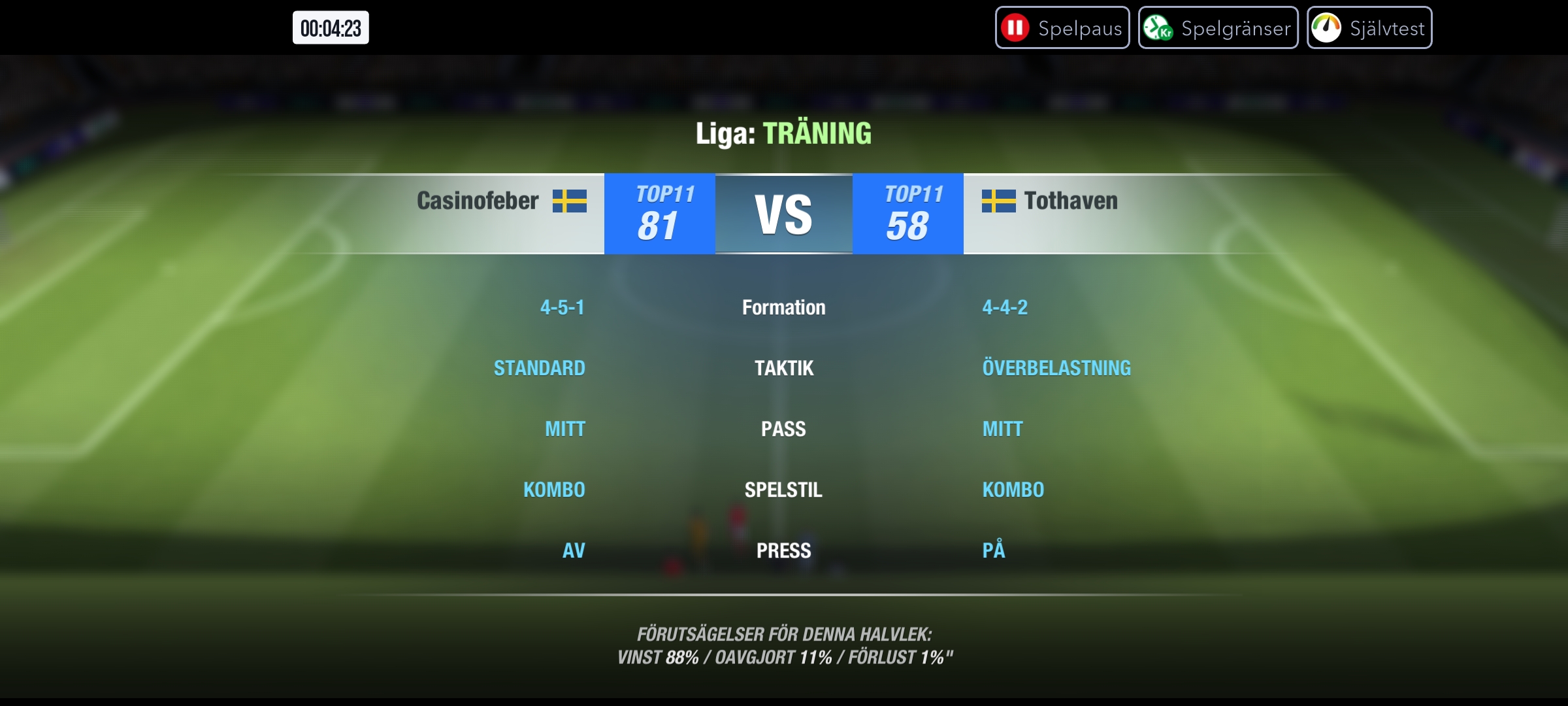 Mega 11: Spela fantasymatcher