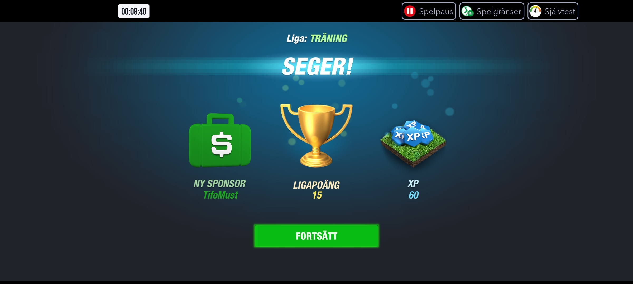 Mega 11: få sponsorer, lingapoäng och XP