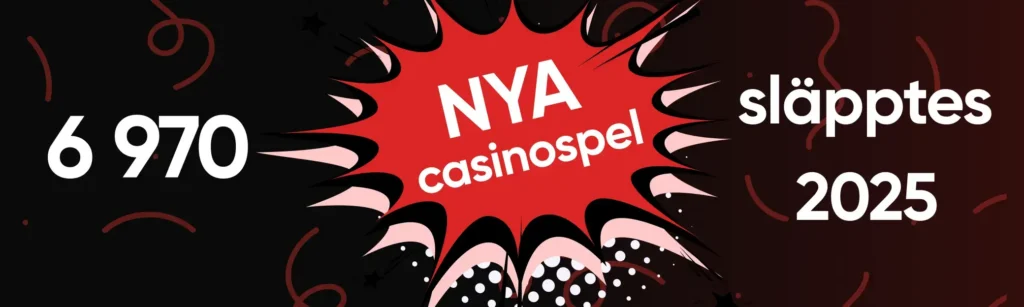 6 970 nya casinospel släpptes 2025